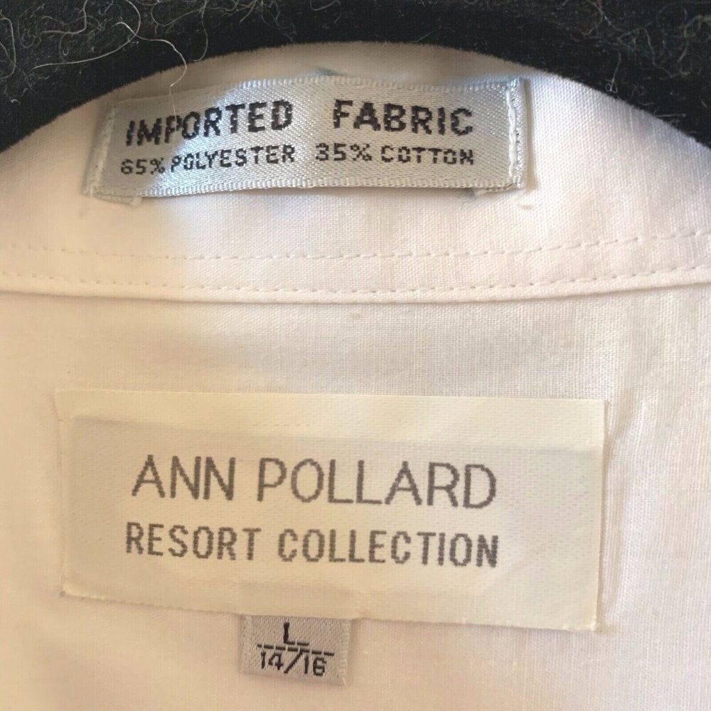 Ann Pollard Resort Collection Womens 14/16 Shirt Safari Jungle Tiger Elephant - Picture 8 of 11